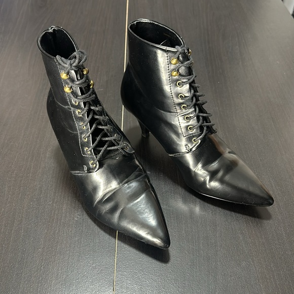 MANGO ANKLE LACE UP BOOTS - Picture 2 of 12